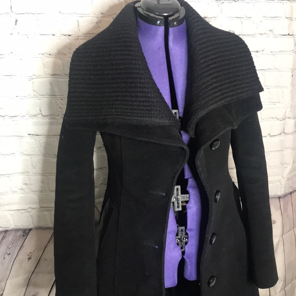 Mackage
Mona Detachable Knit Collar Wool Coat - Picture 6 of 8